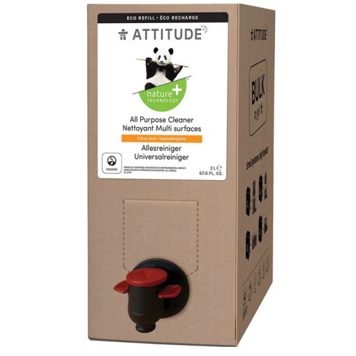 Purškiamas universalus valiklis, citrusų žievelių aromato, ekologiškas, Attitude, 800ml - Image 2
