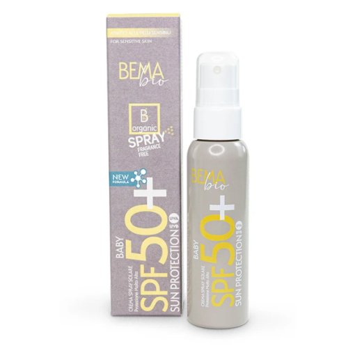 BEMA Baby Sun Spray Cream SPF 50+ Stiprios apsaugos purškiama priemonė nuo saulės vaikams, 100ml