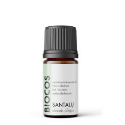 Santalo 100% grynas eterinis aliejus , 2 ml, BIOCOS