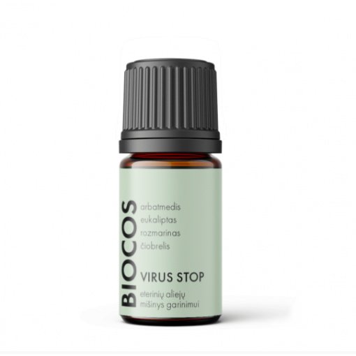 VIRUS STOP eterinių aliejų mišinys, BIOCOS 5ml