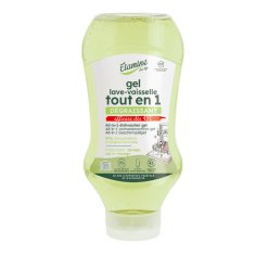 Indų plovimo gelis indaplovėms „Viskas viename“, EDL Nature, 870ml