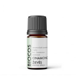 Cinamono žievės eterinis aliejus - Ceilonas, BIOCOS, 5ml