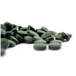 Alternative view of GSE Mikrodumbliai chlorelės, 500 mg. Maisto papildas, ekologiškas 240 tabl.