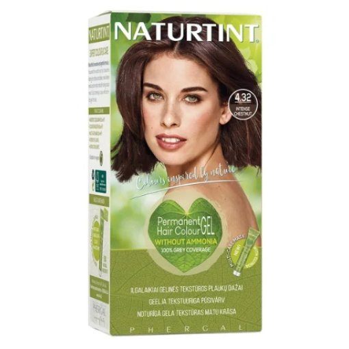 NATURTINT® ilgalaikiai plaukų dažai be amoniako, INTENSE CHESTNUT 4.32, 170 ml