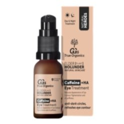 Serumas paakiams su kofeinu, hialuronu, GG's True Organics, 15ml