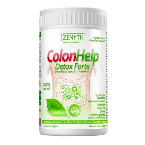 Maistinių skaidulų produktas COLON HELP DETOX FORTE 240g. Zenyth