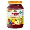 Obuolių ir mėlynių tyrelė kūdikiams nuo 4 mėn., biodinaminė, Holle, 190g