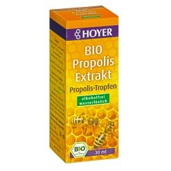 Propolio ekstraktas, nealkoholinis. Maisto papildas, ekologiškas, HOYER, 30 ml