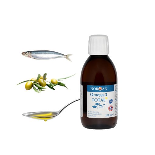 Omega-3 Total, aliejus natūralaus skonio, 200 ml, Norsan - Image 2