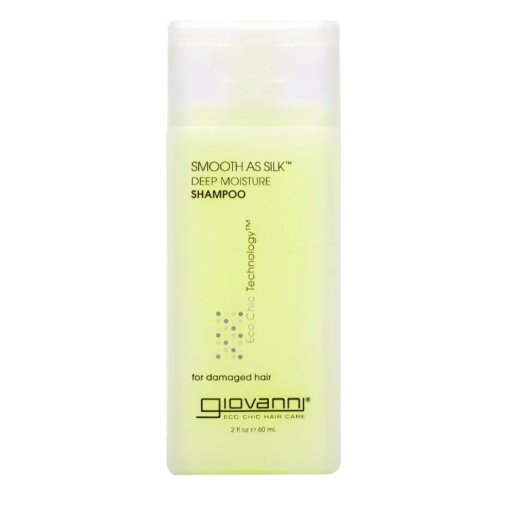 Giliai drėkinantis šampūnas SMOOTH AS SILK, 60ml GIOVANNI