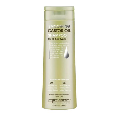Glotninamasis šampūnas su ricinų aliejumi, 399ml GIOVANNI