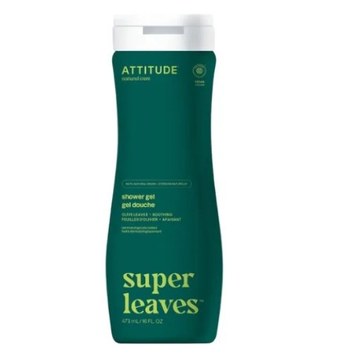 Raminamasis kūno prausiklis su alyvuogių lapų ekstraktu, Attitude, 473 ml.