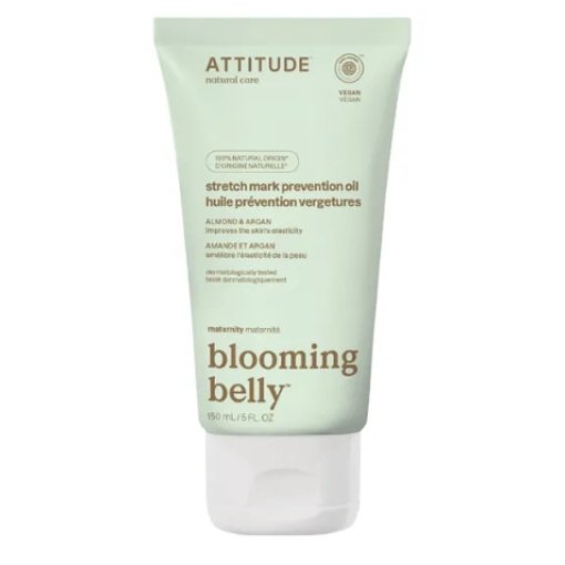 Aliejus nuo strijų nėščiosioms su migdolų ir arganų aliejais, Attitude, 150 ml.