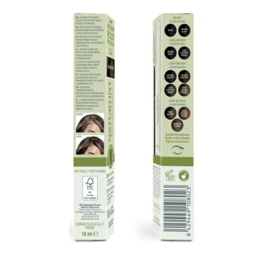 NATURTINT® Laikinas greitas spalvos atnaujinimas plaukų šaknims ir antakiams BLACK, 10ml - Image 3