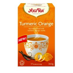 Ajurvedinė ciberžolės arbata su apelsinais, ekologiška, Yogi Tea, 17 pak.