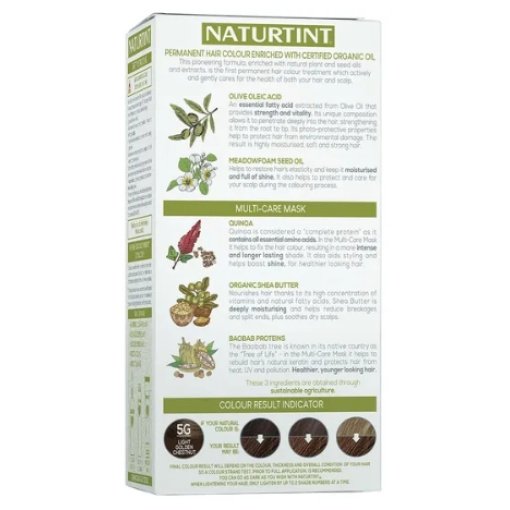 NATURTINT® ilgalaikiai plaukų dažai be amoniako, LIGHT GOLDEN CHESTNUT 5G, 170 ml - Image 4