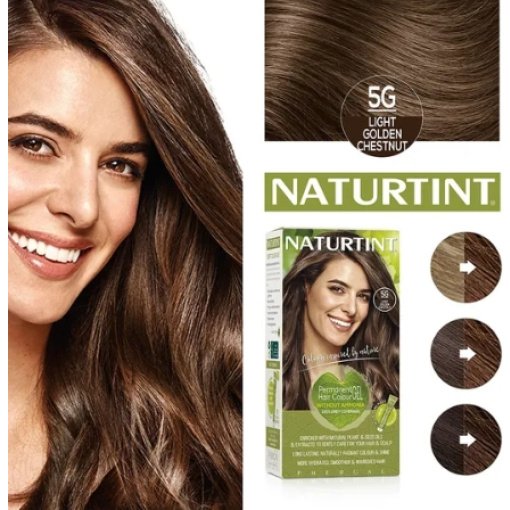 NATURTINT® ilgalaikiai plaukų dažai be amoniako, LIGHT GOLDEN CHESTNUT 5G, 170 ml - Image 3