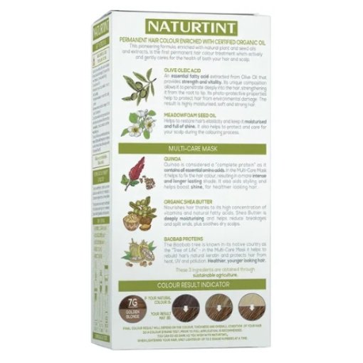 NATURTINT® ilgalaikiai plaukų dažai be amoniako, GOLDEN BLONDE 7G, 170 ml - Image 4