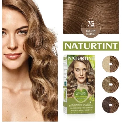 NATURTINT® ilgalaikiai plaukų dažai be amoniako, GOLDEN BLONDE 7G, 170 ml - Image 3