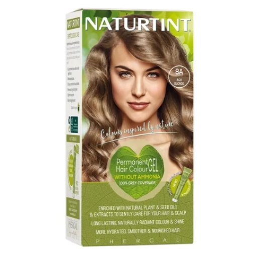 NATURTINT® ilgalaikiai plaukų dažai be amoniako, ASH BLONDE 8A, 170 ml