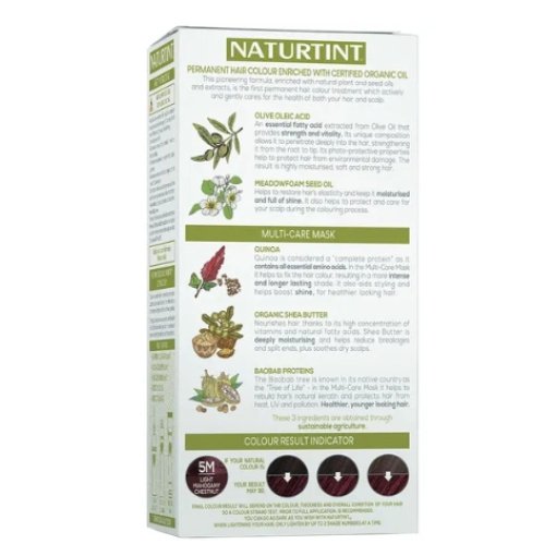 NATURTINT® ilgalaikiai plaukų dažai be amoniako, LIGHT MAHOGANY CHESTNUT 5M, 170 ml - Image 4
