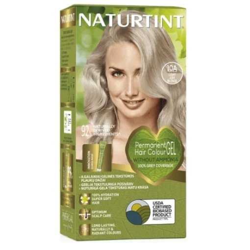 NATURTINT® ilgalaikiai plaukų dažai be amoniako, LIGHT ASH BLONDE 10A, 170 ml