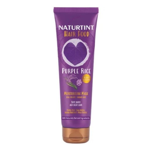 NATURTINT® plaukus drėkinanti kaukė HAIR FOOD PURPLE RICE, 150 ml