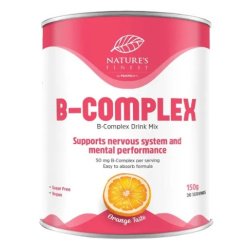 Vitaminų B kompleksas, milteliai. Maisto papildas, Nature's Finest, 150g