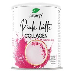 Gėrimo milteliai „Pink Collagen Latte“, Nature’s Finest 125g.