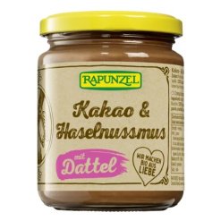 Kokosų ir lazdynų riešutų kremas su datulėmis ir kakava, ekologiškas, Rapunzel, 250 g
