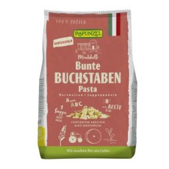 Spalvoti makaronai sriubai "Raidelės", ekologiški, Rapunzel, 500 g