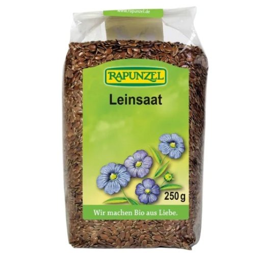 Rudieji linų sėmenys, ekologiški, Rapunzel, 250 g