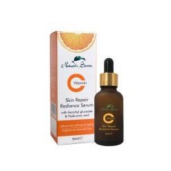 Atkuriamasis odos serumas su vitaminu C ir hialurono rūgštimi, 30 ml, Nature's Secrets