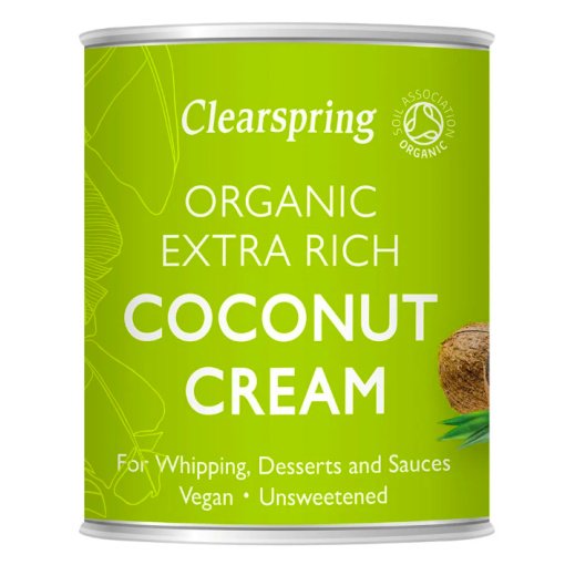 Tirštas kokosų kremas, ekologiškas, Clearspring 200ml